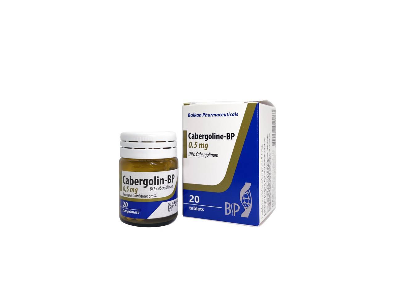 Cabergoline 20 tabs (0.5 mg/tab)