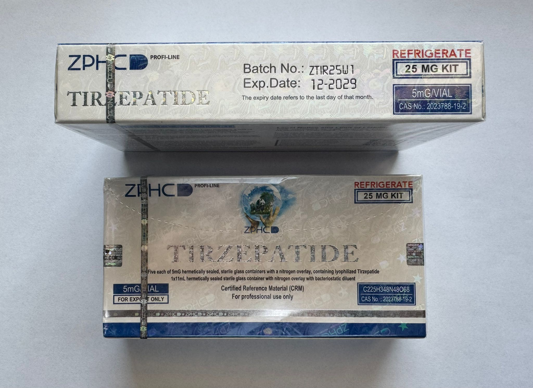 Tirzepatide ZPHC25 mg vial
